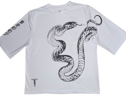 Unirich white snake t shirt