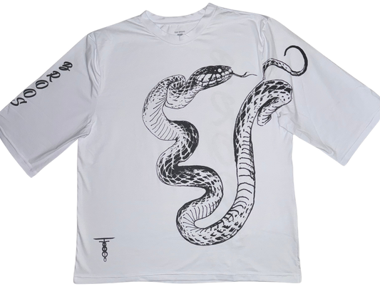 Unirich white snake t shirt